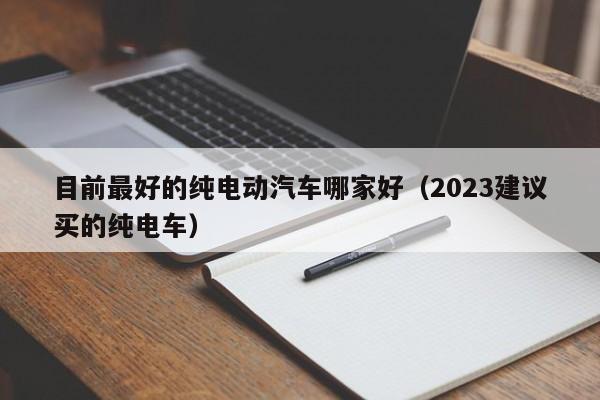 目前最好的纯电动汽车哪家好（2023建议买的纯电车）